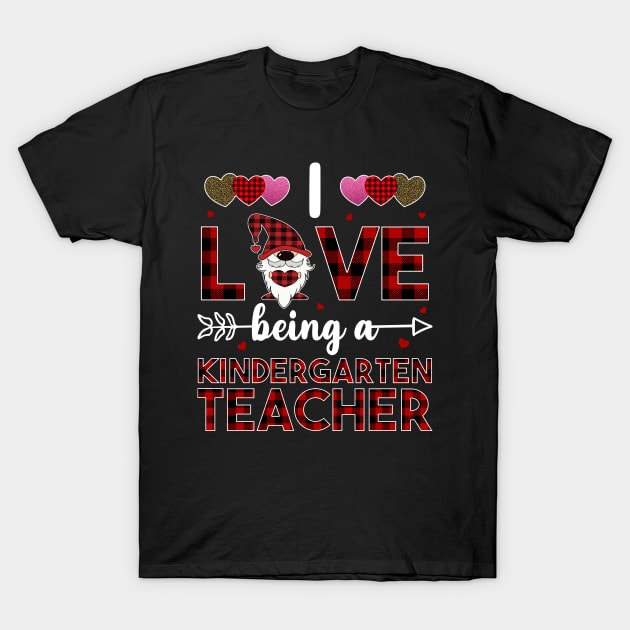 I Love Being A Kindergarten Teacher T-Shirt by DragonTees